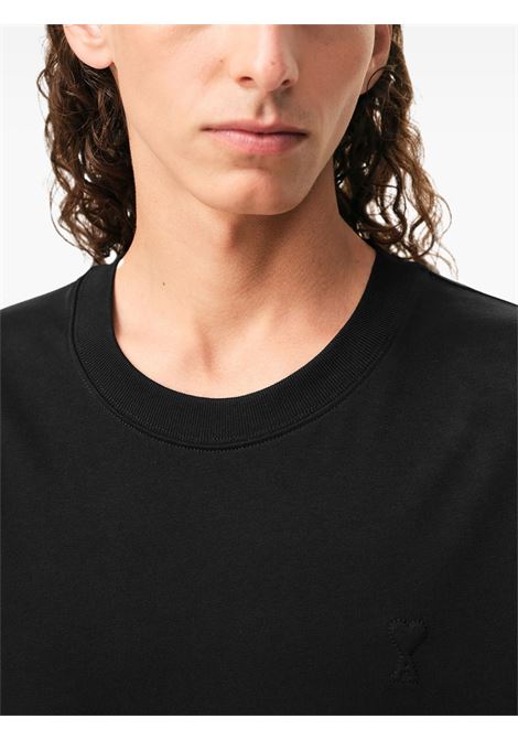 t-shirt tonal adc uomo nera AMI PARIS | UTS341.726001